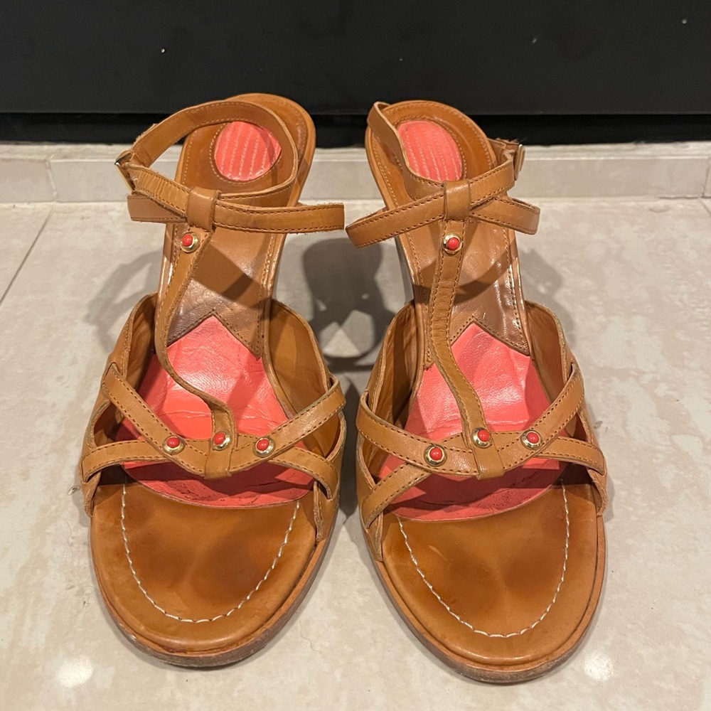 Banfi Zambrelli Ankle Strap Wedge Sandal